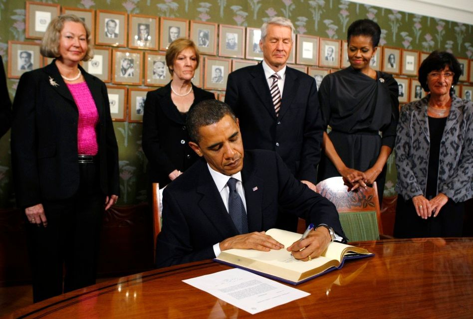 Barack Obama v Oslu - Nobelova cena za mír