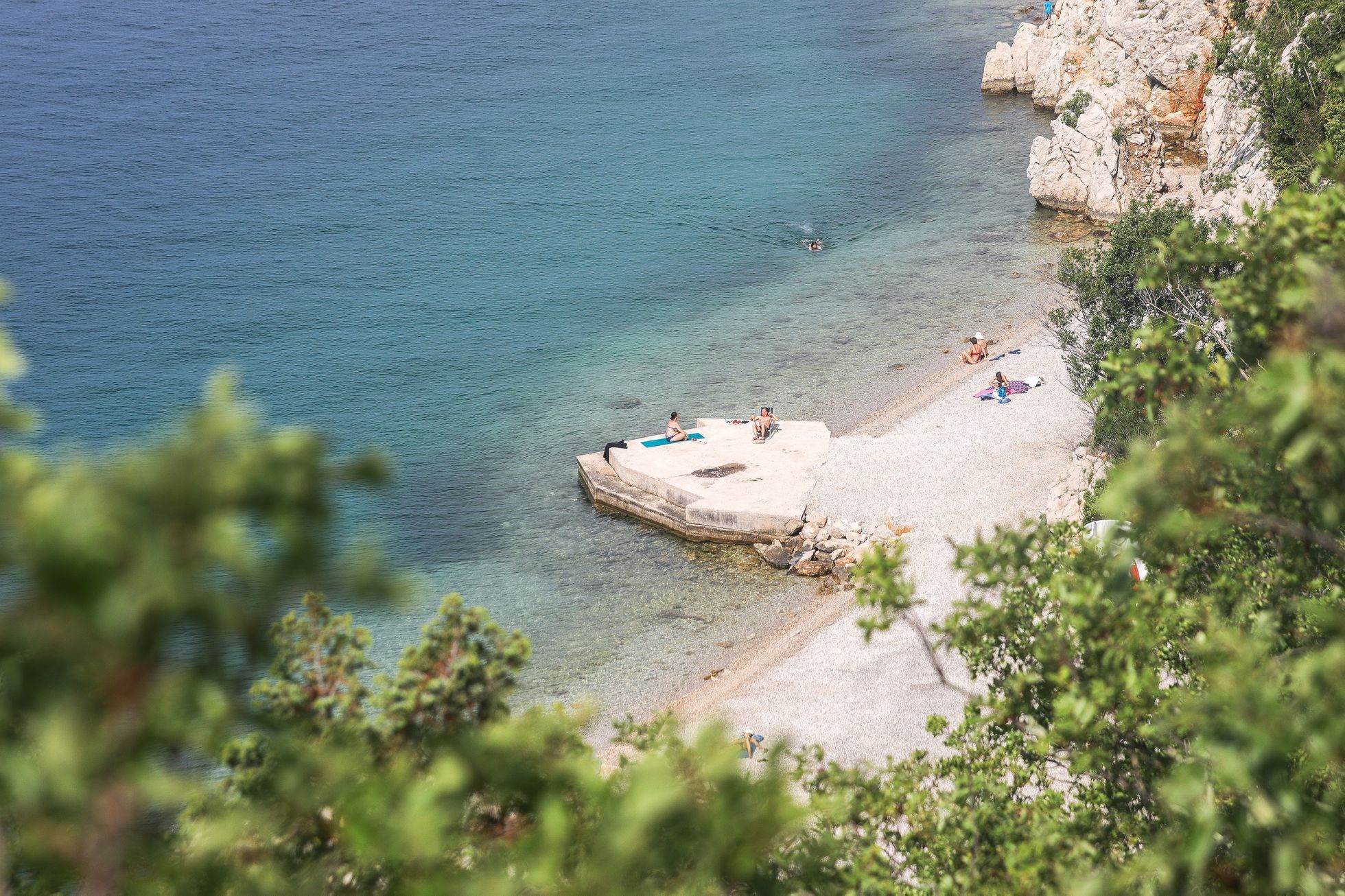 Chorvatsko 2020, pláže, dovolená, koupání