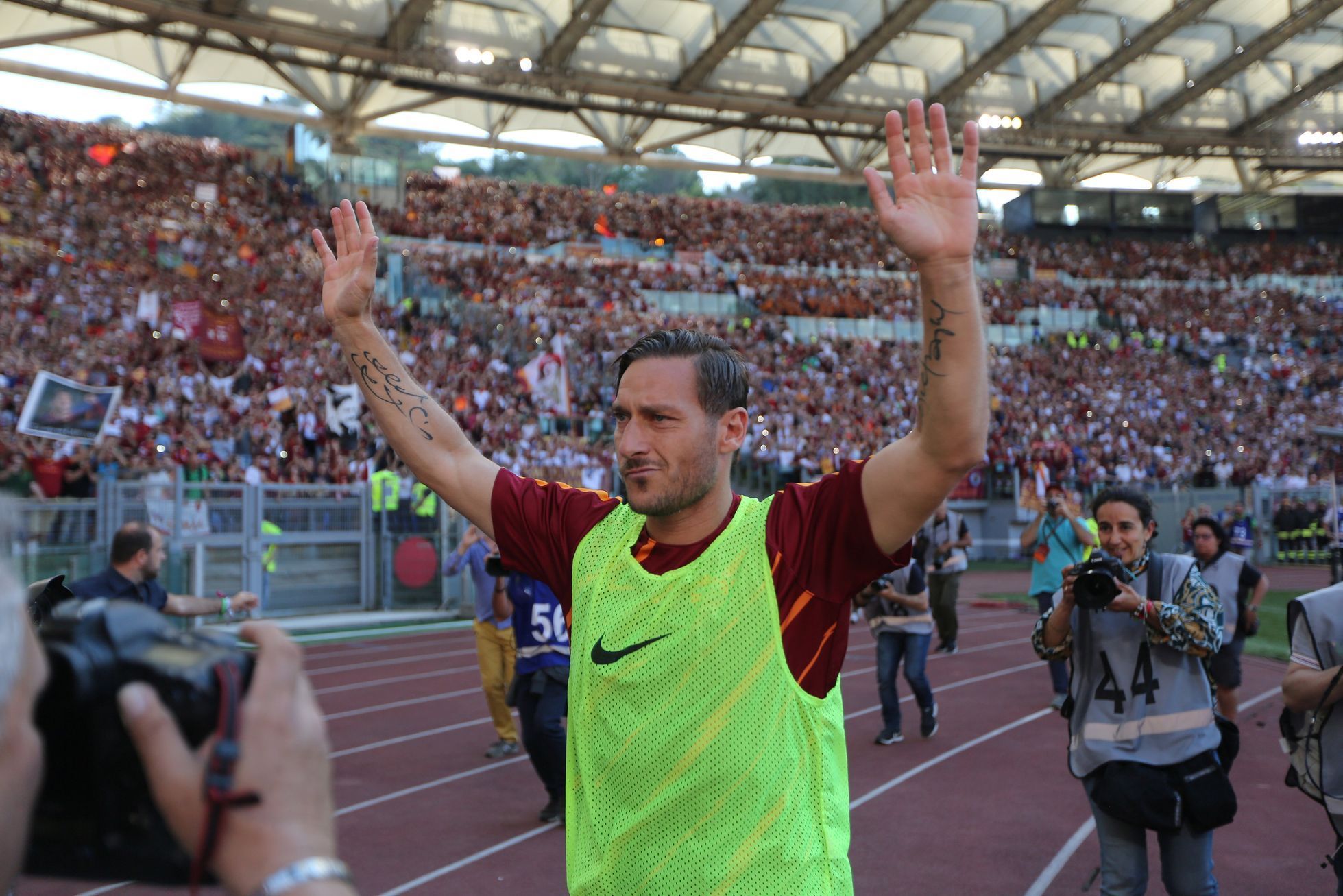 Francesco Totti se loučí s AS Řím v zápase s Janovem