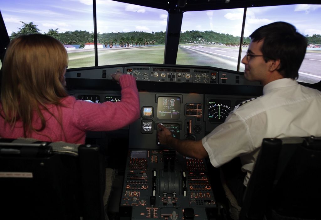 letecký simulátor Airbusu na Smíchově
