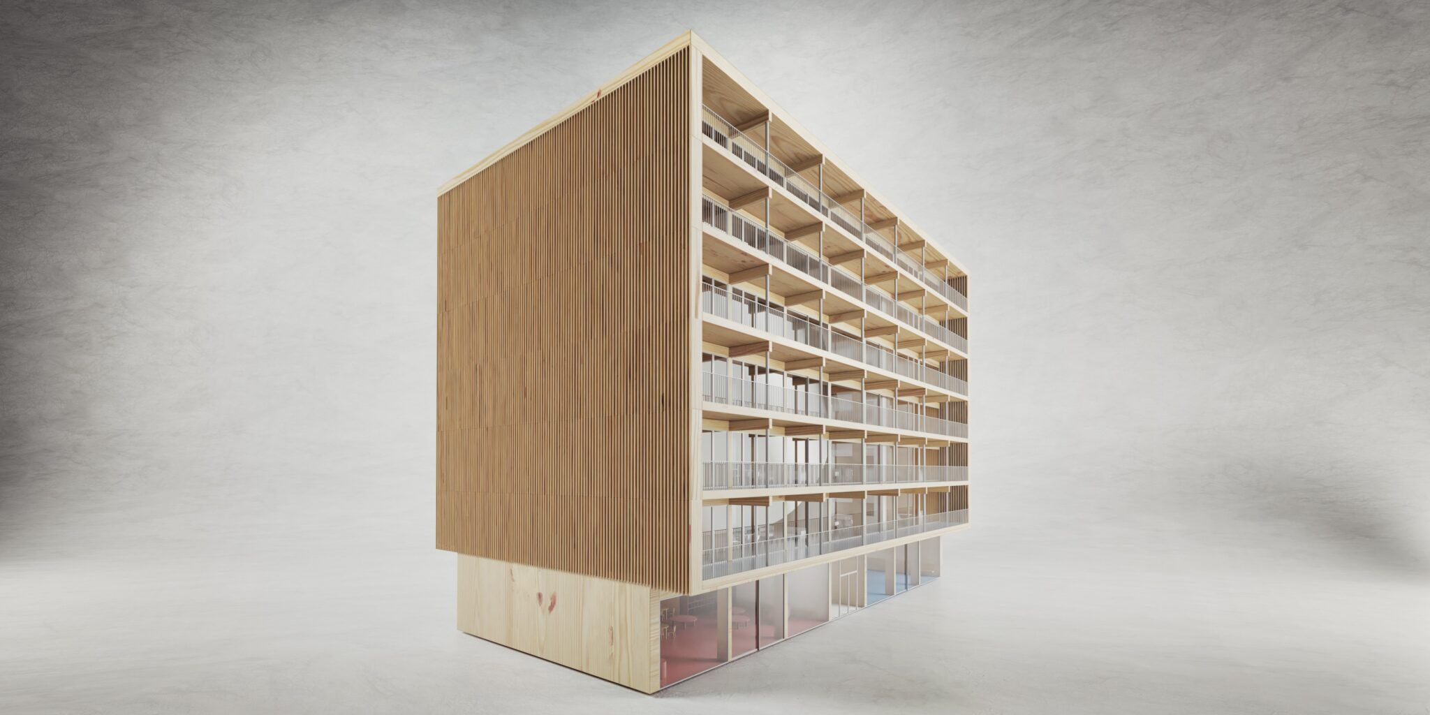 dřevěná bytovka, nedostupné bydlení, projekt, rodiny, architektura, design