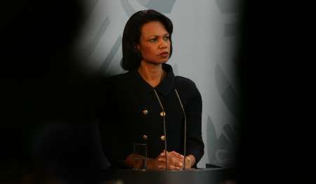 Condoleezza Riceová během své evropské cesty.