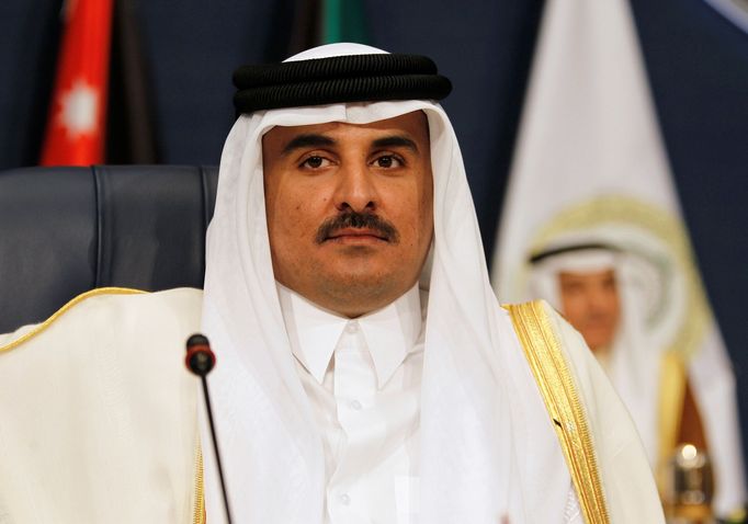 Katarský emír šajch Tamim bin Hamad bin Chalífa Sání