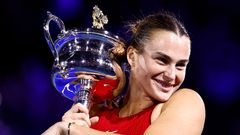 Aryna Sabalenková slaví triumf ve finále Australian Open 2024