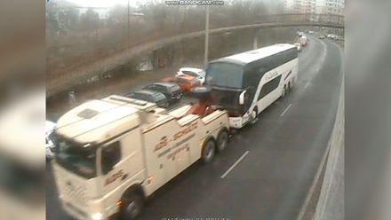 Nepojízdný vrak, řekla policie v Berlíně. Odtahovka srbský autobus vyložila v Ústí