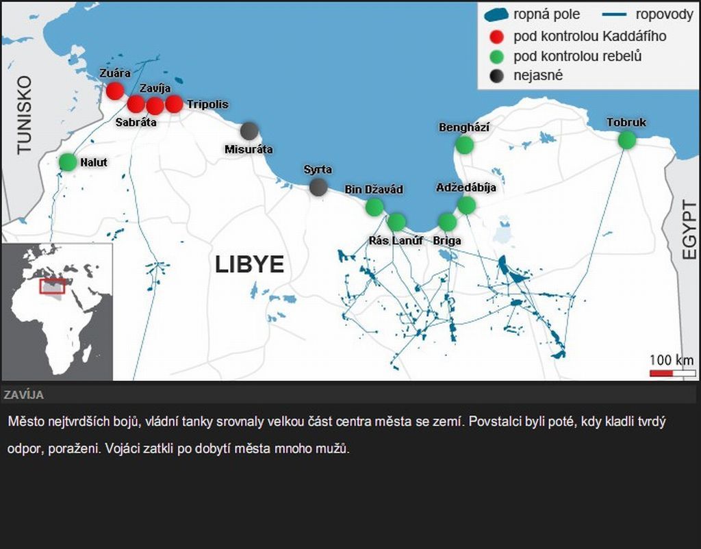 Libye mapa