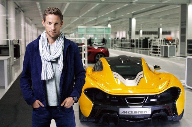 Jenson Button a jeho auto