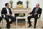 Putin a Tsipras jednali o obchodu, finanční pomoc neřešili