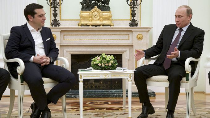 Řecký premiér Alexis Tsipras a ruský prezident Vladimir Putin