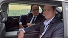 Prezident Hollande a Prudhomme na Tour de France 2014 (šestá etapa)