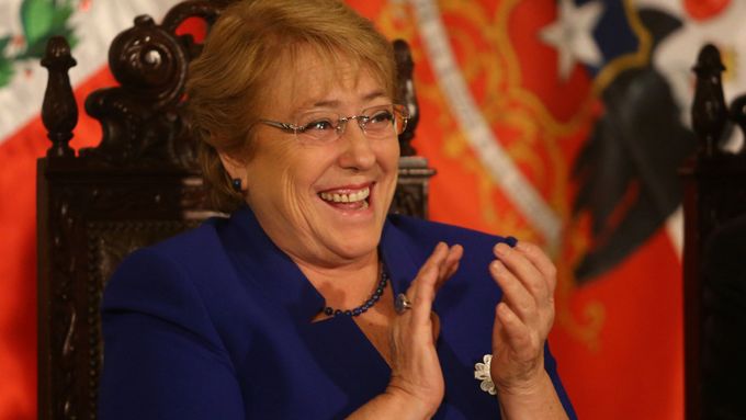 Michelle Bacheletová, prezidentka Chile.