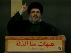 Vůdce Hizballáhu Hasan Nasralláh.