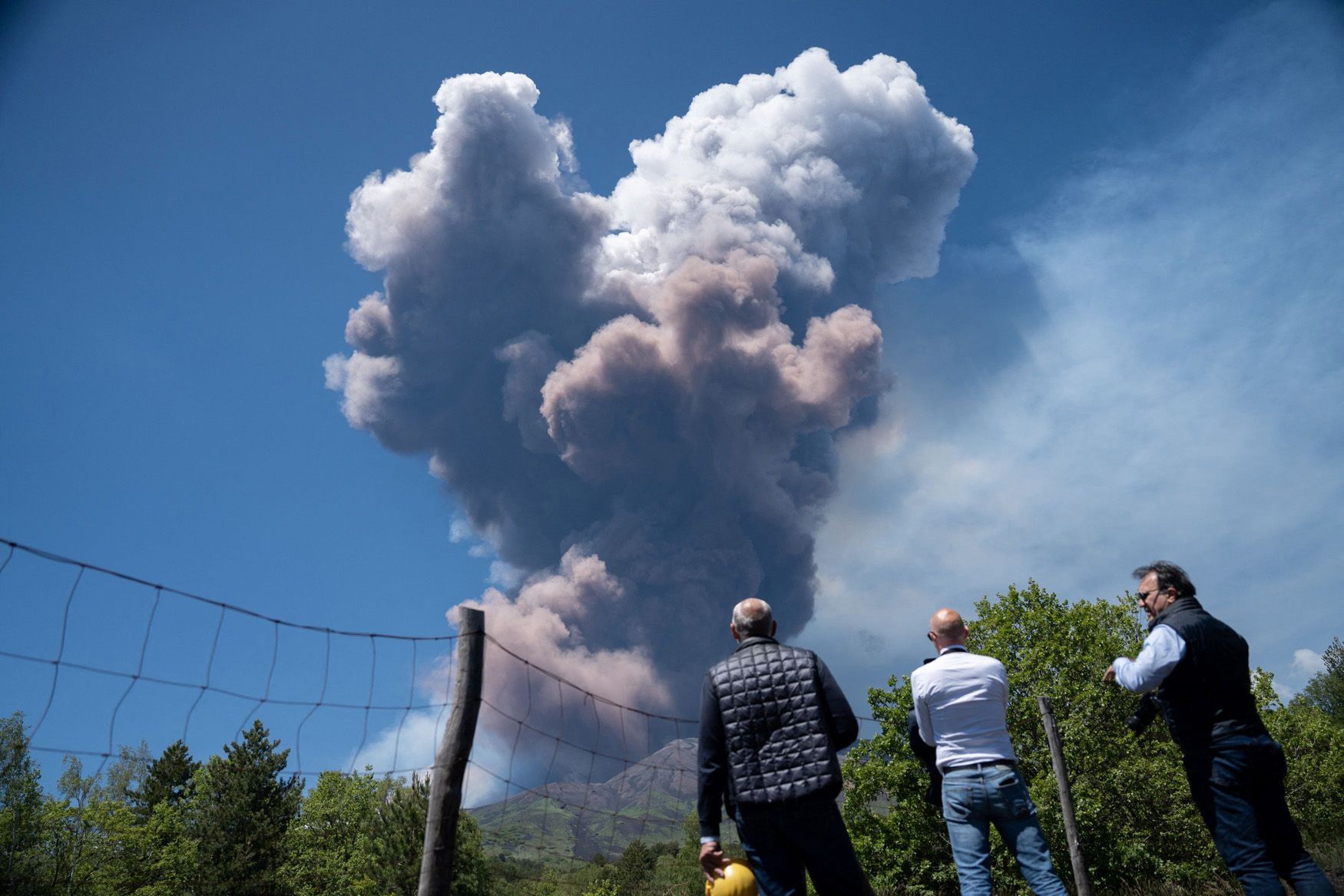 Etna, erupce, Sicílie