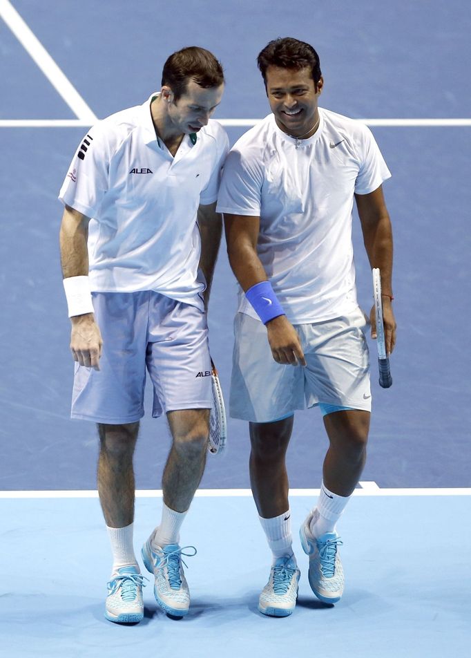 Leander Paes a Radek Štěpánek na Turnaji mistrů 2013