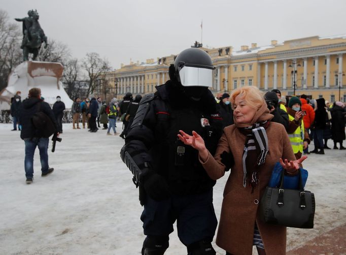 Protesty na podporu Alexeje Navalného