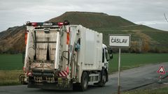 Město Čáslav a skládka, firma na zpracování odpadů AVE