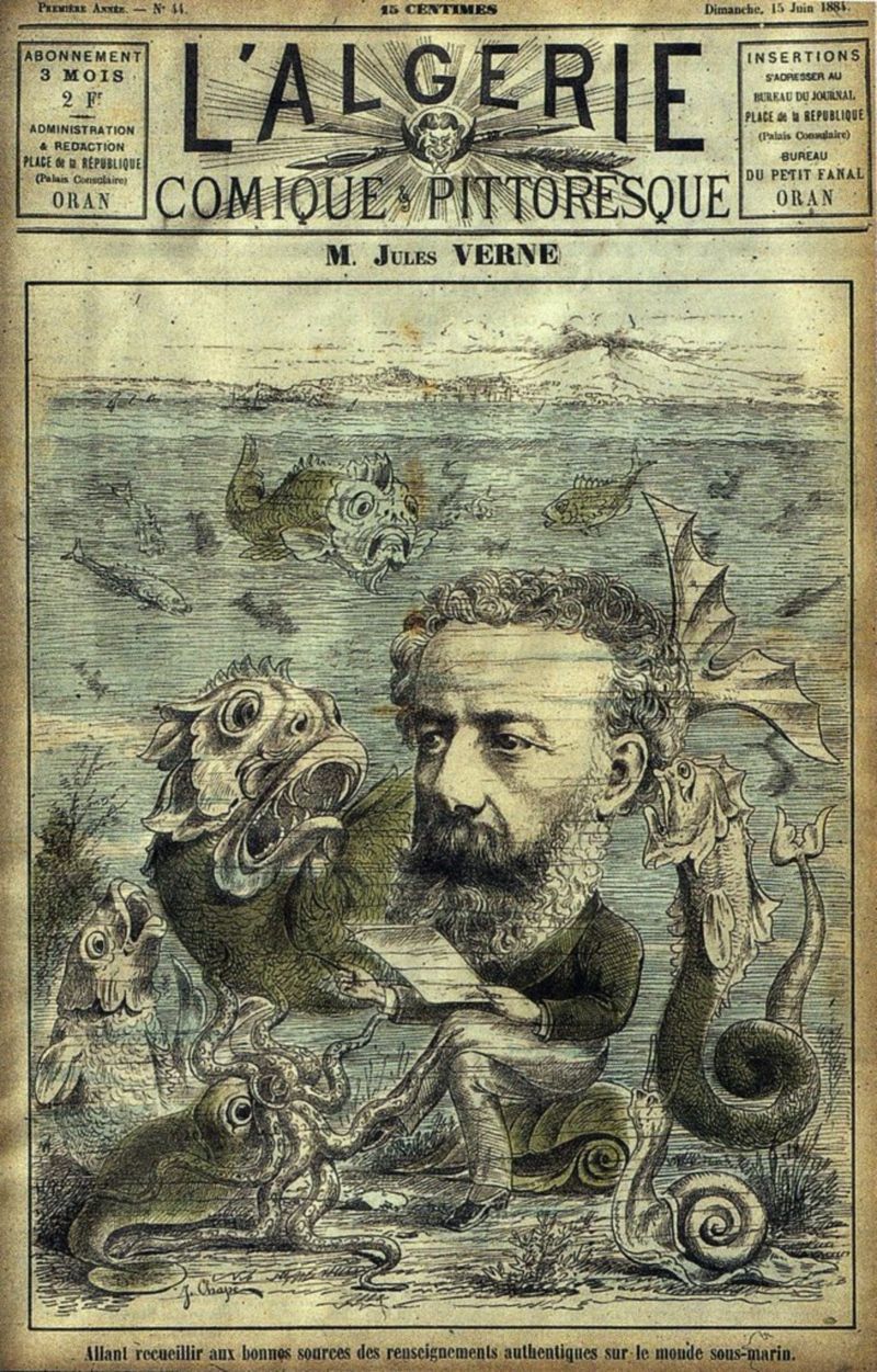 Jules Verne - karikatura