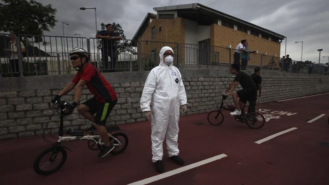 Foto: Hongkong nacvičoval evakuaci při zamoření radiací