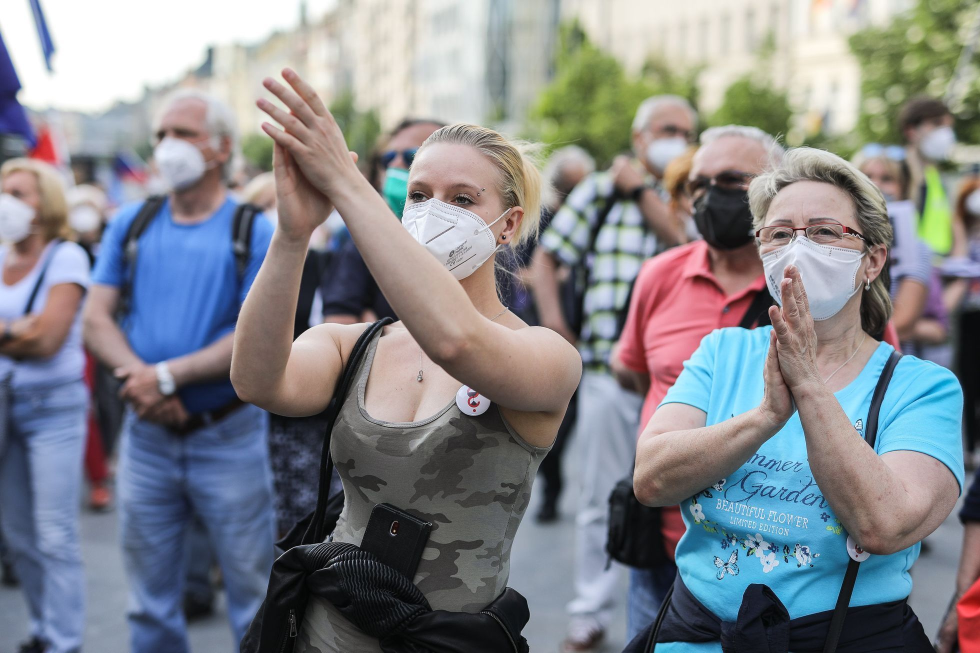 Demonstrace a pochod Milion chvilek pro demokracii, protest, Marie Benešová