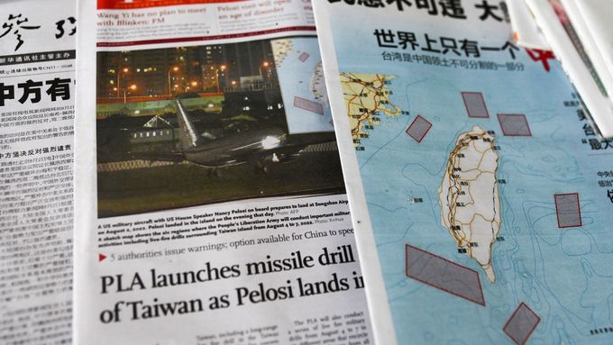 Čína pořádá vojenské cvičení v okolí Tchaj-wanu.