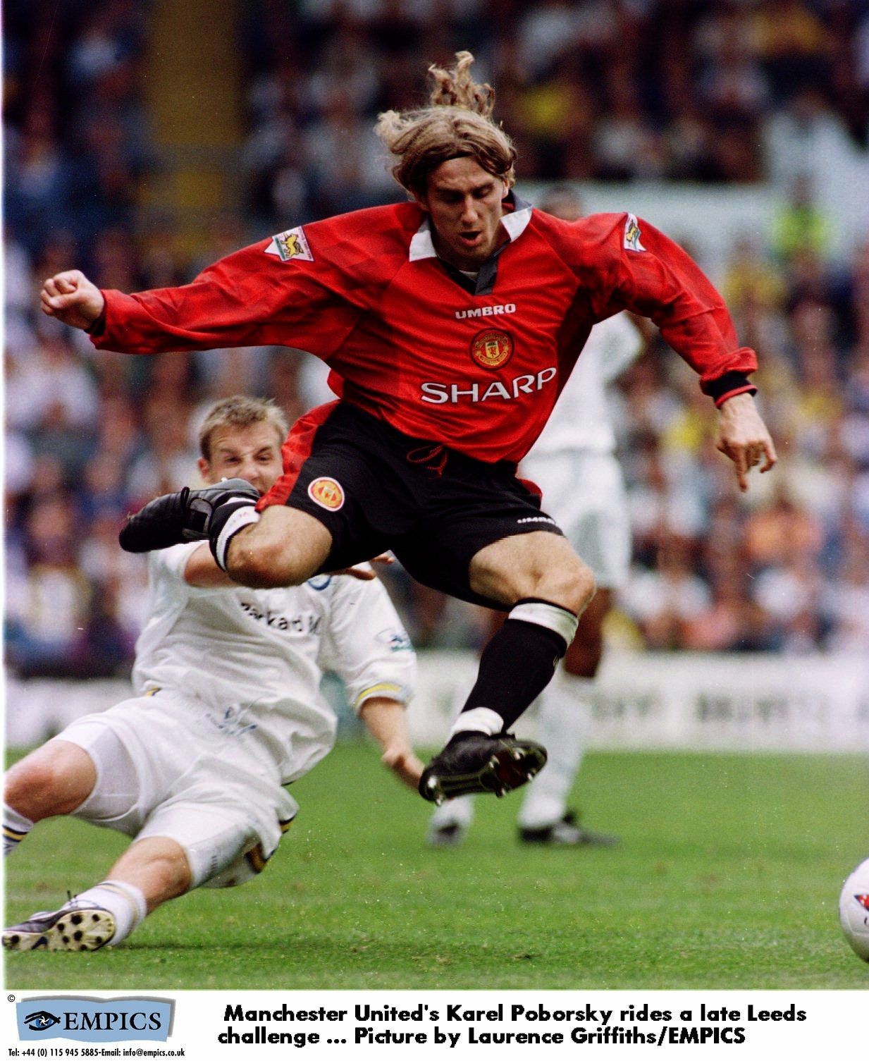 Karel Poborský v dresu Manchesteru United (1996)