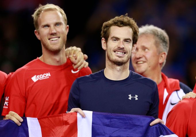 Andy Murray slaví postup do finále Davis Cupu