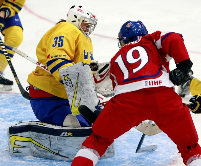 MS v hokeji žen, Česko - Švédsko: Kateřina Kaplanová - Valentina Lizanaová