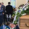 Pohřeb herec Josef Abrhám, poslední rozloučení, kostel sv. Anežky na Spořilově