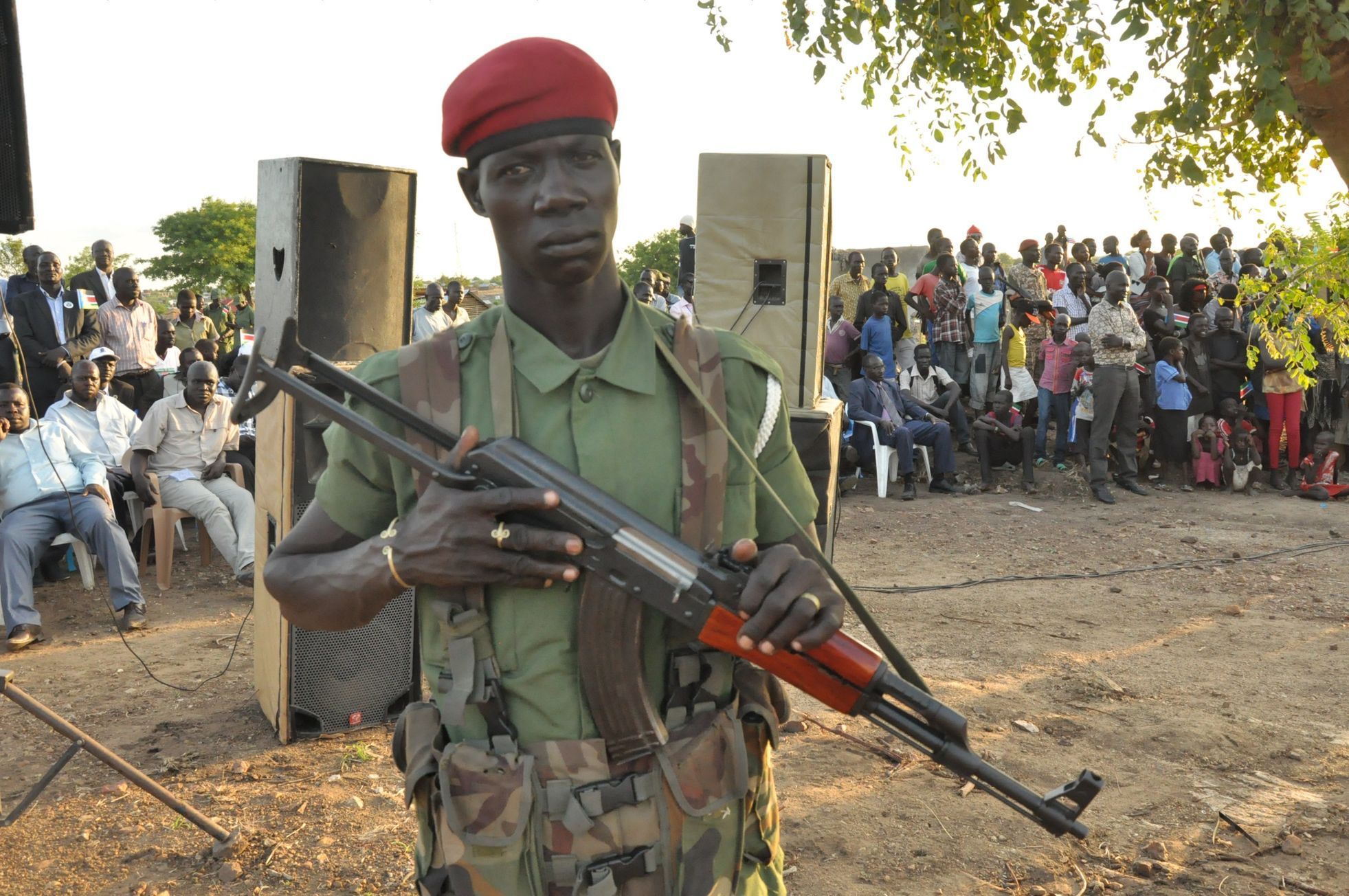 Voják v Jižním Súdánu