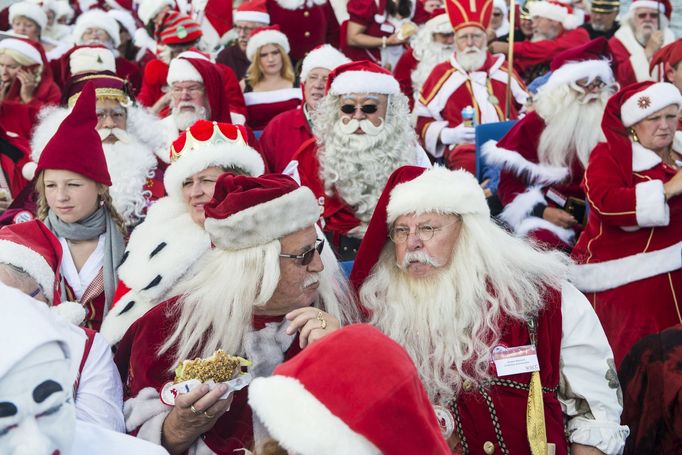 Světový konkres Santa Clausů 2015 v Copenhagenu