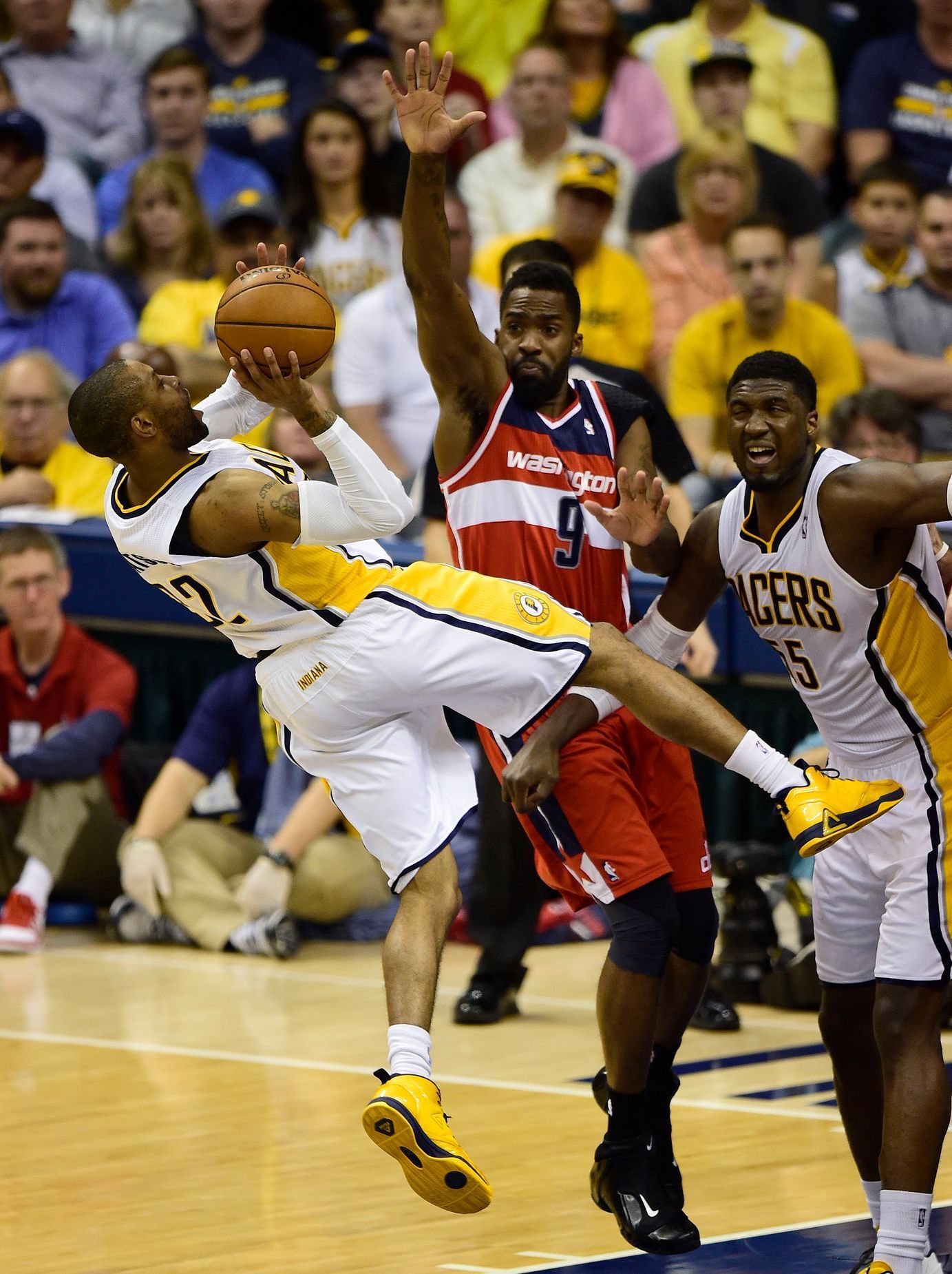 NBA: Playoffs-Washington Wizards at Indiana Pacers (Watson, Webster)