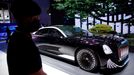 A Hongqi L-Concept car is seen displayed at FAW Group's Hongqi booth during a media day for the Auto Shanghai show in Shanghai, China April 19, 2021. REUTERS/Aly Song