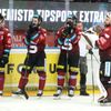 hokej, extraliga 2021/2022, finále, 6. zápas, Sparta - Třinec, oslavy Třince