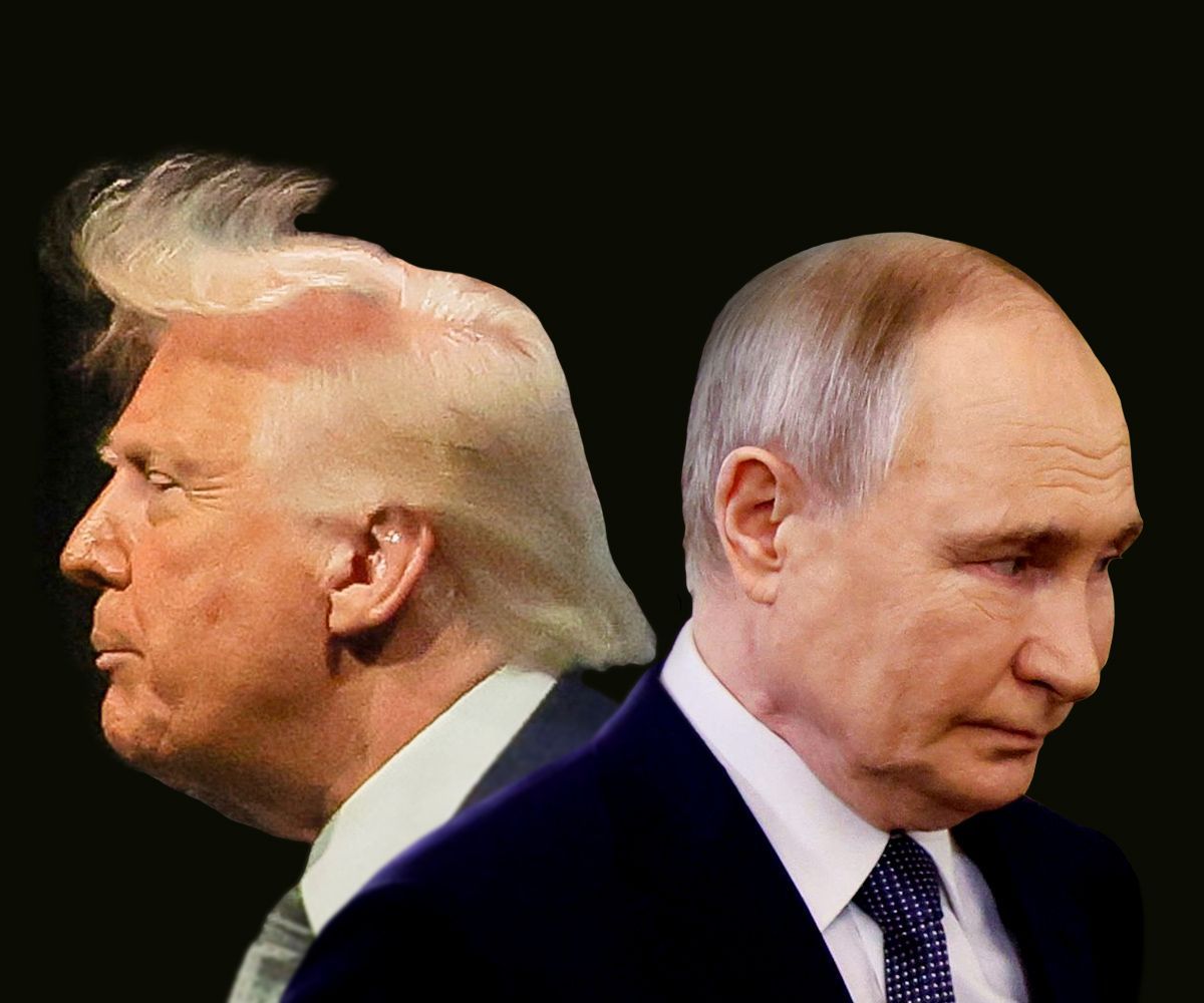 koláž - Trump, Putin