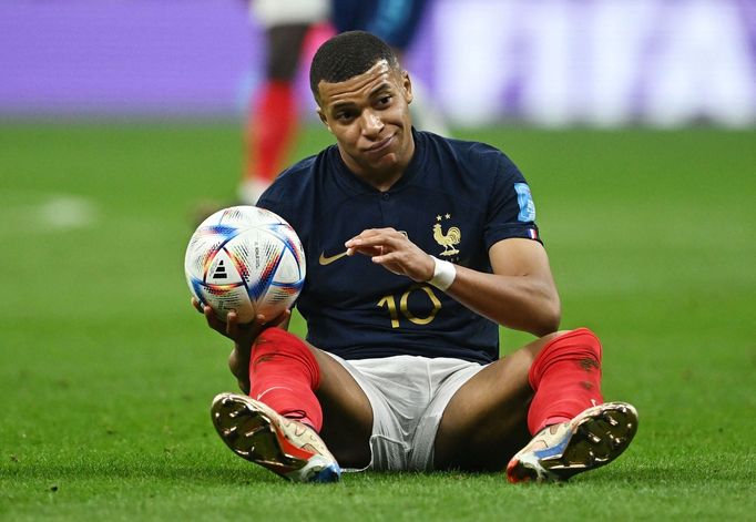 Kylian Mbappé ve čtvrtfinále MS 2022 Anglie - Francie