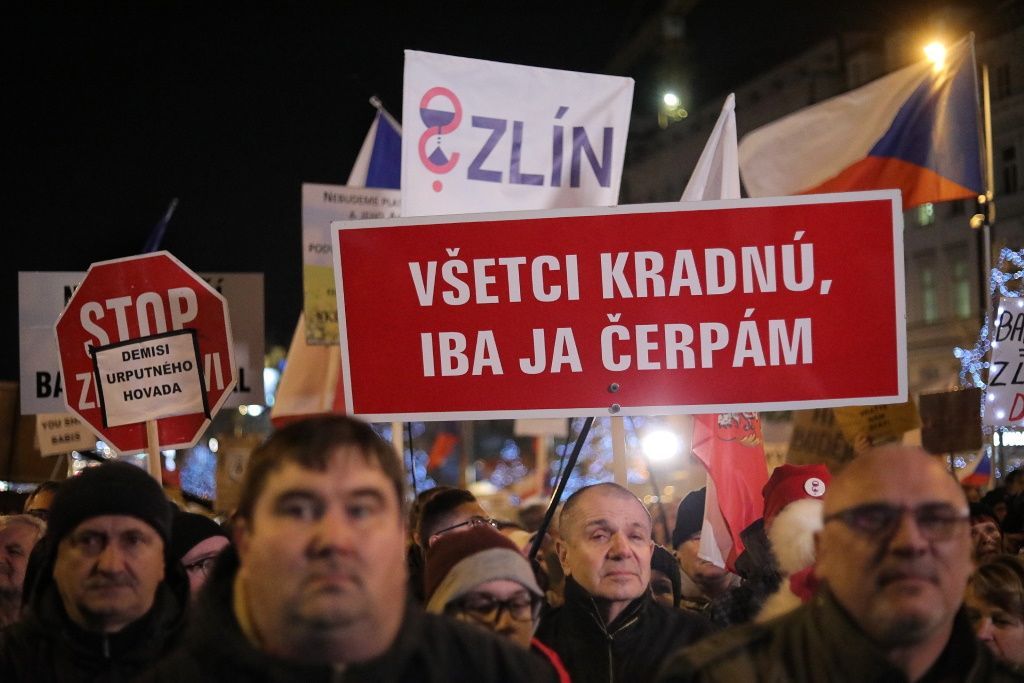 Demonstrace Václavák 17