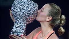 Petra Kvitová slaví vítězství v Elite Trophy 2016