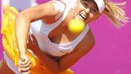 Maria Šarapovová na turnaji ve Varšavě