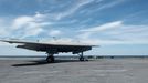 This May 14, 2013 US Navy handout image shows an X-47B Unmanned Combat Air System (UCAS) about to be launched from the flight deck of the aircraft carrier USS George H.W. Bush (CVN 77) during operations in the Atlantic Ocean. George H.W. Bush is the first aircraft carrier to successfully catapult launch an unmanned aircraft from its flight deck.