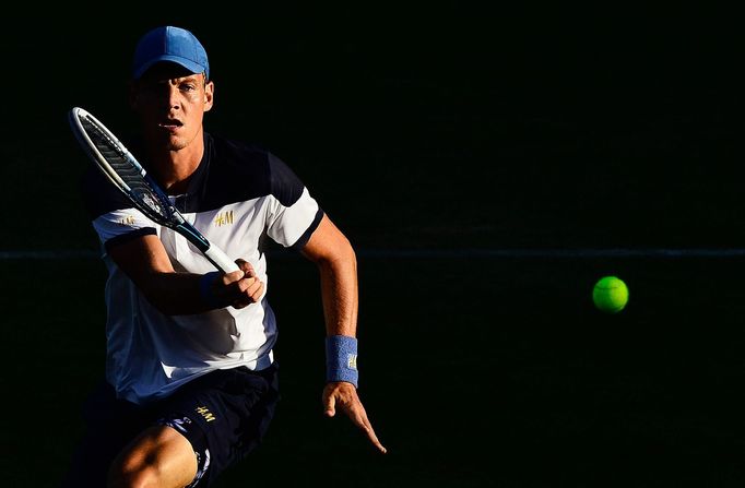 Tomáš Berdych na turnaji v Londýně 2014