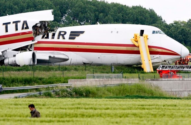 Nehoda dopravního letadla Kalitta Air na bruselském letišti