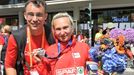 Trenér Martin Vrabec a Eva Vrabcová-Nývltová s bronzem z maratonu na ME v atletice v Berlíně 2018