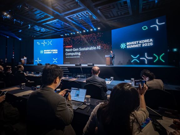 June Paik, spoluzakladatel a dosavadní šéf technologické společnosti FuriosaAI, na Invest KOREA Summit 2025