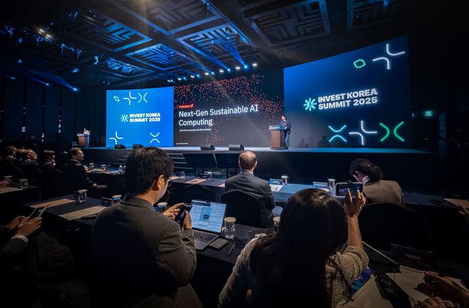 June Paik, spoluzakladatel a dosavadní šéf technologické společnosti FuriosaAI, na Invest KOREA Summit 2025