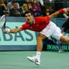 Novak Djokovič ve finále Davisova poháru v utkání proti Štěpánkovi