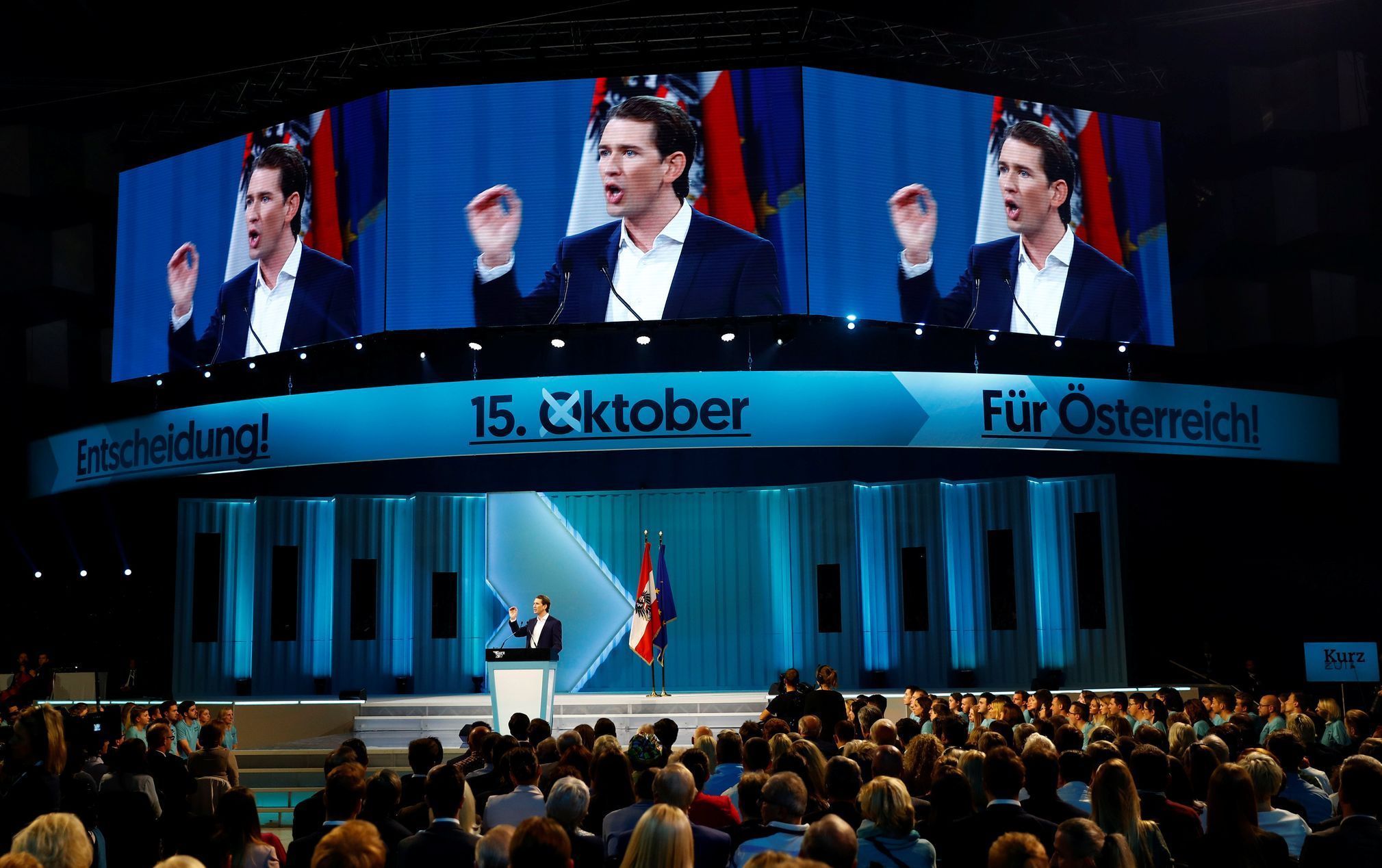 Rakousko volby kampaň Kurz