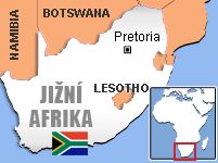 Mapa - Jižní Afrika