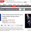 Nečas - rezignace - Globe and Mail