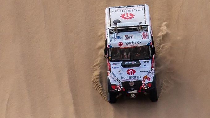 Z českých pilotů kamionů vstoupil do Rallye Dakar nejlépe Aleš Loprais.