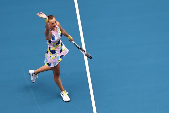 Petra Kvitová ve druhém kole Australian Open.